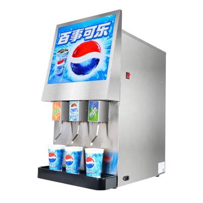 China Restaurant Hotel Suppliers Three Heads Cola Fountain Dispenser Machines Mail Mix Beverage Dispenser Machine For Cola for sale