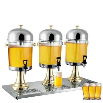 China 3 Head Unbroken Juice Dispenser Beverage Container Twin Becerage Dispenser for sale