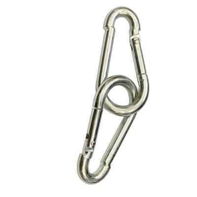 China Carabiner Durable High Quality Staple Heavy Duty Alloy Steel Spring Hook For Hammock Outdoor Camping for sale