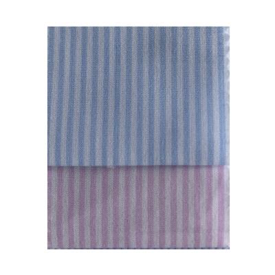 China China Factory Wholesale Anti-static Directly Support 40% Cotton 60% Polyester CVC Woven Stripe Shirt Fabric Fabric for sale