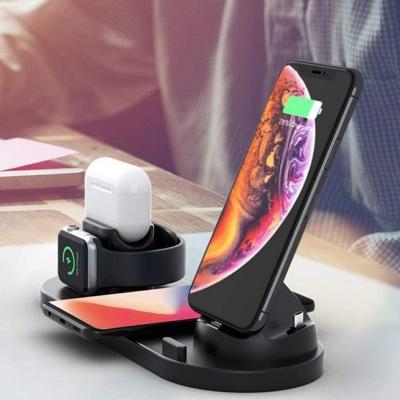 China Flame Retardant Material Electric Cell Phone 4 PC In 1 Bedside Portable Custom Charging Station for sale