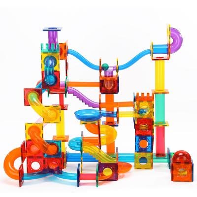 China Construction Toy Creative Magnetic Building Blocks Toys Maze Construction Ball Track Marble Run Toy for sale