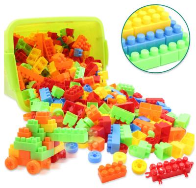 China Eco-friendly Material Education Building Block 100-500 Pcs Creative Classic Diy Building Blocks Parts Brick Set for sale