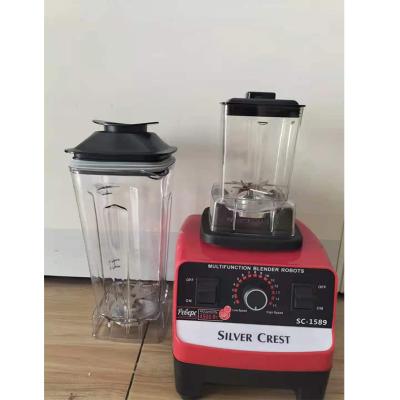 China Commercial 2 in 1 Electric Blender with Small EU UK 220V 3000W 4500W 2 Cup 2.5L in 1 Silver Peak Blender SC-1589 for sale