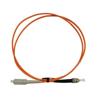 China Communication Cables Fiber Optic Patch Cord SC/UPC-ST/UPC DTL-PC ST Braid Patch Cord for sale