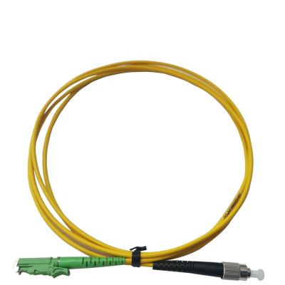 China Fiber Optic Patch Cord E2000/APC to FC/UPC-SM-9/125 DTL-PC Simplex for sale