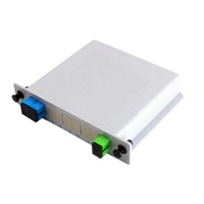 China FTTH Fiber Optic 1x2 LGX Box Cassette PLC Splitter Board Inserting Type Pre-terminated 1*2 PLC Splitter for sale