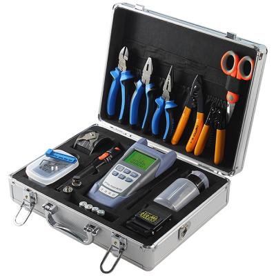 China FTTH Datolink FTTH Fiber Optic Tool Kit with Fiber Cleaver, Power Meter, VFL for sale