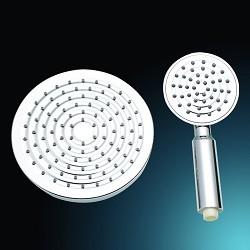 China Powerful ABS Shower Head Sets Handheld & Overhead High Pressure Adjustable for sale