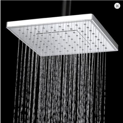 China 8 Inch Waterfall Shower Head Ceiling Mount , Hotel Silver Large Rain Head Shower for sale