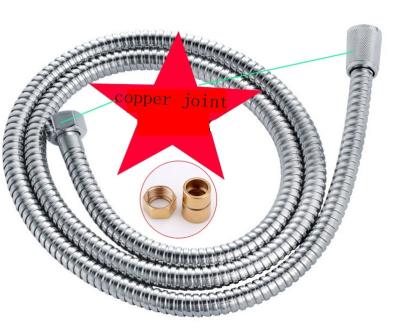 China Silver Metal Flexible Shower Hose Corrosion Resistance For Shower Head Fittings for sale