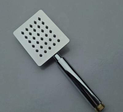 China Small Hand Held Single Function Shower Head With Stainless Steel Panel for sale