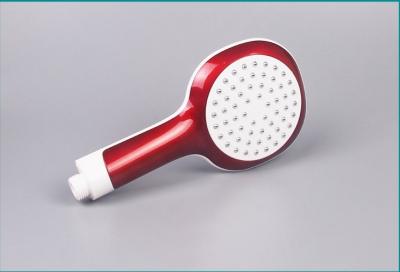 China Red Water Reducing Shower Head With Shower Hole / Handheld Rain Shower Head for sale