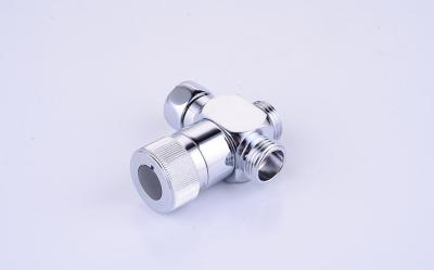 China Chrome Plated Silver Shower Water Diverter Valve Three Way For Handshower for sale