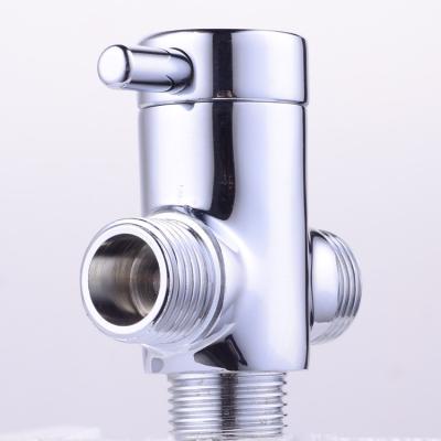 China Brass Chrome Handheld Shower Valve Diverter For Toilet Bidet Shower Head for sale