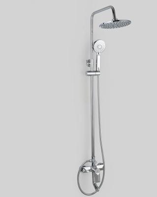 China Durable 2 Function Bathroom Shower Sets With Showerpipe / Rain Showerhead for sale