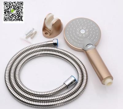 China ABS Plastic Removable Bathroom Shower Heads Handheld Set With Flexible Shower Hose for sale