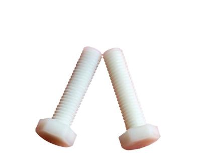 China Factory Supplier Full Thread Plastic Nylon Hex Head Screw Metric Bolt Plastic Bolt for sale