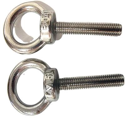 China Stainless Steel China Forged Anchor Lifting DIN580 M6 Stainless Steel Eye Bolt Galvanized Oval Swivel Eyebol for sale