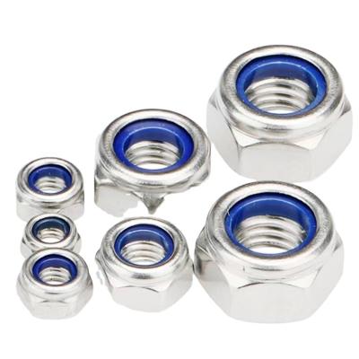 China Heavy Industry DIN985 DIN982 China Manufacturer Galvanized M8 M10 M12 Nylon Nylock Nut Insert Lock Nut for sale