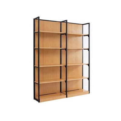 China YUNYU New Design Wood Single Sided Color Display Racks / Single Side Wood Grain Display Rack for sale