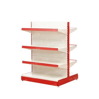 China Best Retail Store Shelving Supermarket Double Sided Sales Rack for sale