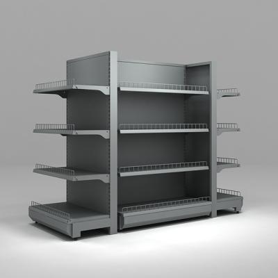 China Double Sided Hot Sale Modern Gondola Supermarket Shelf For General Grocery Supermarket Use for sale