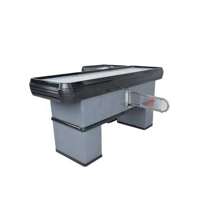 China Large Supermarket Mall / Retail Store OEM Stainless Steel Supermarket Cashier Counter Checkout Packing Counter Counter for sale