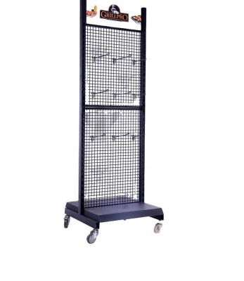 China Factory wholesale double sided wire Guangzhou Yunyu hanging rack/hanging display rack for supermarket shelf parts for sale