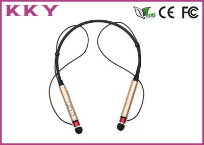 China Noise Cancelling Neckband Bluetooth Headphones With Mic 5 Hours Play Time for sale