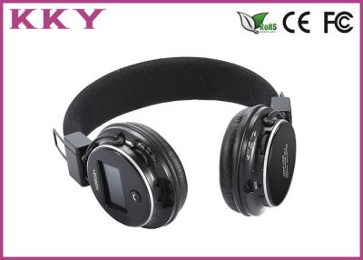 China 108dB Headband Earphones Bluetooth , Foldable Wireless Headphones With LED Display for sale