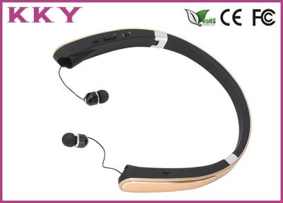 China Luxury Gold Bluetooth Noise Cancelling Headphone For Apple IPhone / Smartphones for sale