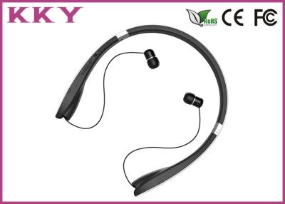 China Neckband Bluetooth Headphone with Luxurious Materials and Retractable Foldable Earbuds for sale