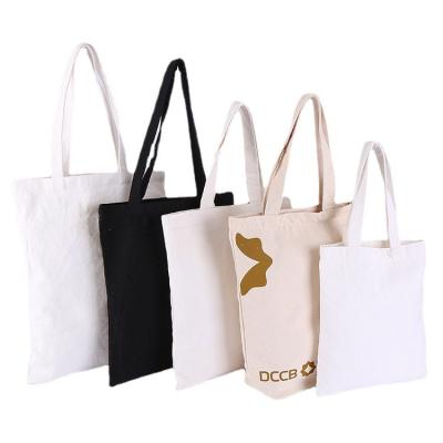 China With handle China wholesale environmental protection wholesale cheap pure white cotton canvas empty shopping bag for sale