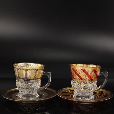 China Sustainable Luxury European Coffee Cup Cup And Saucer Set Office Afternoon Tea Cup Mug for sale