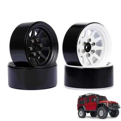 China Vehicles & Remote Control Toys 1.9 Aluminum Alloy CNC Wheel Beadlock Wheel Rim Hub For 1/10 RC Crawler Car SCX10 Axial 90046 AXI03007 TRX4 VS4-10 Redcat Gen8 for sale