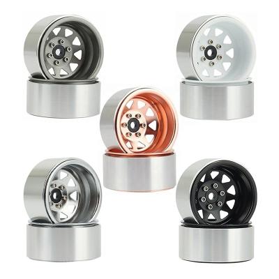 China Vehicles & Remote Control Toys 1.9 Aluminum Alloy CNC Wheel Beadlock Wheel Rim Hub For 1/10 RC Crawler Car SCX10 Axial 90046 AXI03007 TRX4 VS4-10 Redcat Gen8 for sale