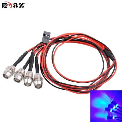 China Vehicles & RCXAZ Remote Control Toys Light up LED Lamp 4 Blue-rays for RC DIY Parts for 1/10 RC Car Crawler Traxxas TRX4 TRX6 SCX10 Axial 90046 Redcat Gen8 for sale