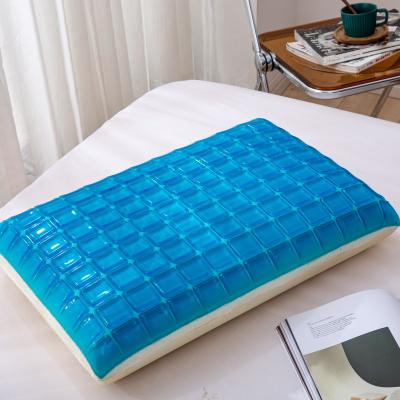 China Odorless Customizable Anti Snoring Neck Pillow Anti-Apnea Sleep Gel Memory Foam Cervical Pillow for sale