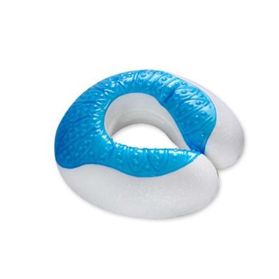 China Classic Neck Pillow Gel Memory Foam U-Shape Anti-Apnea Design Cooling Travel Pillow for sale