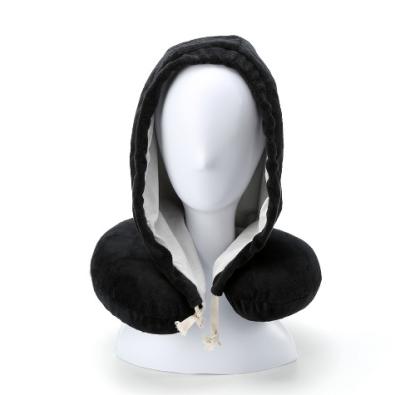 China PORTABLE Cool Hot Selling U Shaped Pillow Headset Memory Foam Neck Pillow Hoodie Neck Pillow for sale
