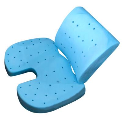 China U Shape Magnetic Cushion And Back Contour Support Pad Set Gel Infused Memory Foam Seat / Back Cushion Sets for sale