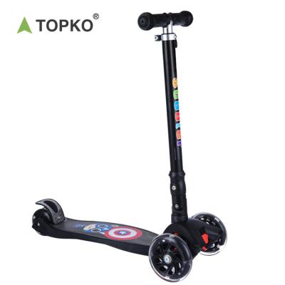 China TOPKO height adjustable outdoor fashion new folding portable cheap super kids scooters for sale child scooter for sale