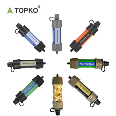 China TOPKO Regular Camping Outdoor Filtration Water System Survival Gear Increasing Faucet Water Filter Syetem for sale