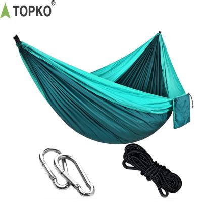 China Wholesale Portable Antifraying TOPKO Hammock Patio Swing Outdoor Camping Hammocks for sale