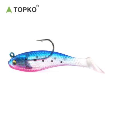 China Wholesale PVC TOPKO Fishing Lure Bodies To Look Like Live Fish PVC Saltwater Saltwater Fish Soft Lure for sale