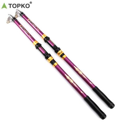 China TOPKO Universal Carbon Sea Pole Casting Fishing Rod Hard Shell Sea Fishing Rod Telescopic Possibility for sale