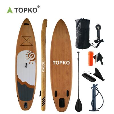 China TOPKO Surf Beginner Surf Fishing Board Unisex SUP Water SUP Pedal Inflatable Board Comic Paddle Board for sale