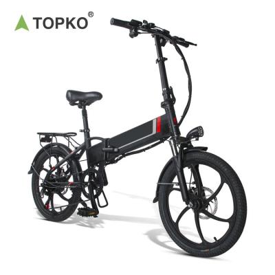 China TOPKO Electric Bike Cheap Electric Folding Mini Adult Electric Bike for sale