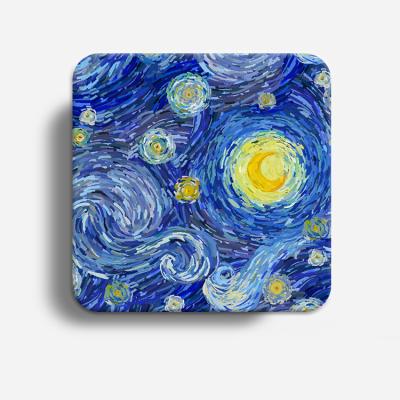 China Custom CLASSIC Marble Ceramic Coaster Non Slip Kitchen Table Beverage Tea Cup Coaster for sale